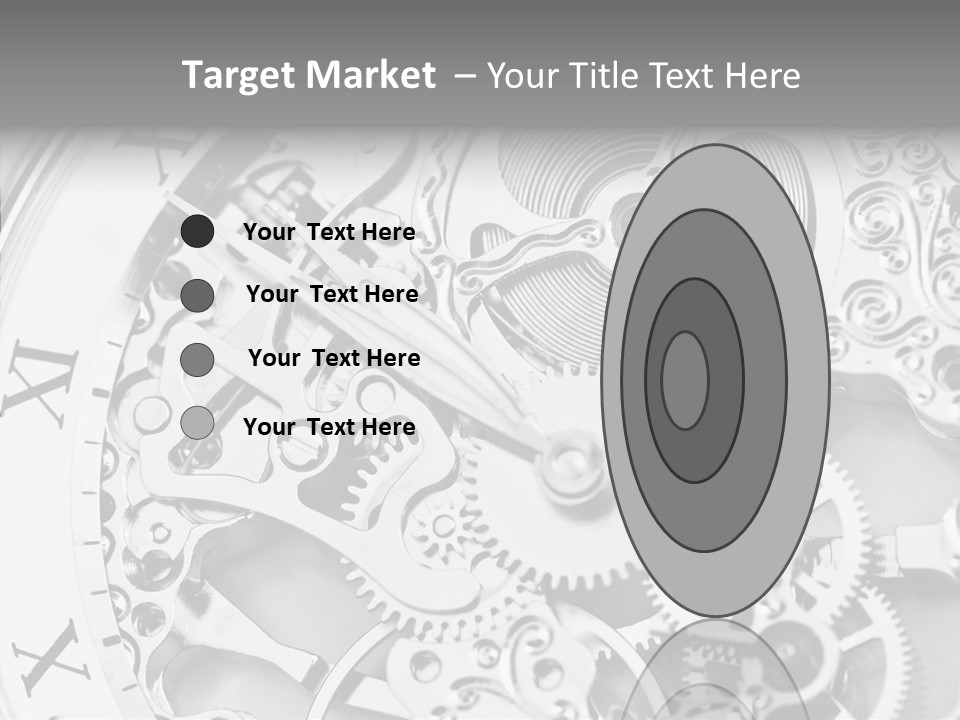 A Close Up Of A Watch Face With The Words Name Of Presentation On It PowerPoint Template