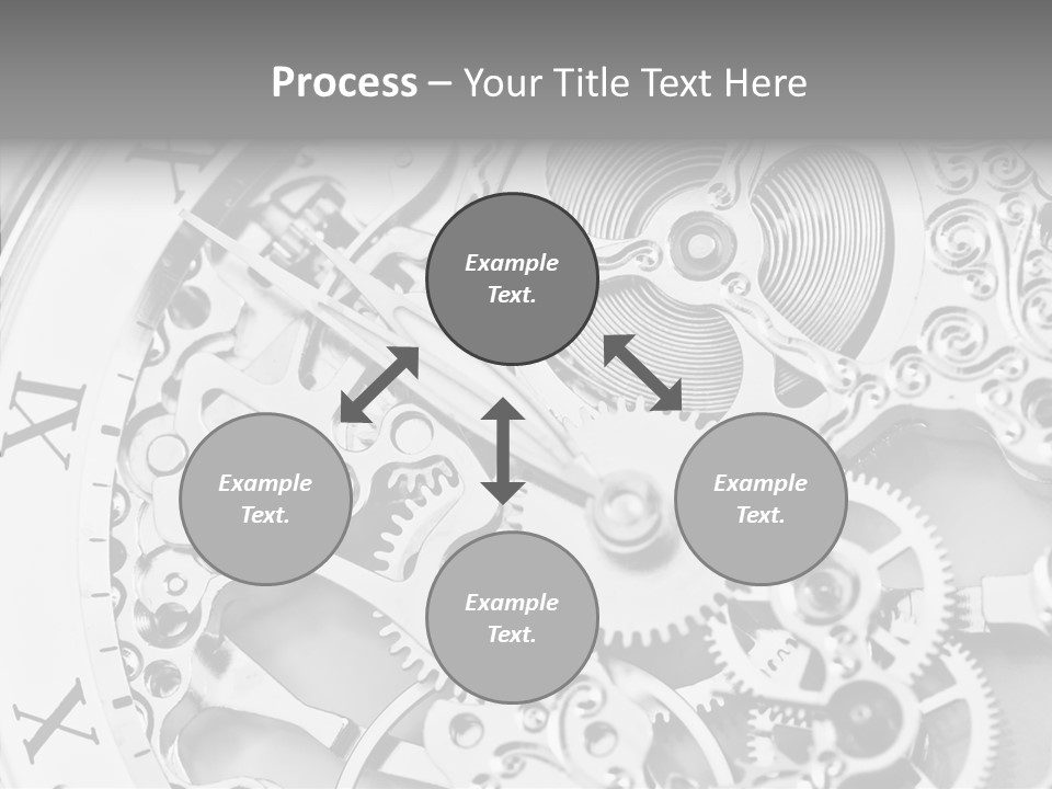 A Close Up Of A Watch Face With The Words Name Of Presentation On It PowerPoint Template