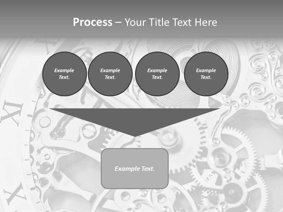 A Close Up Of A Watch Face With The Words Name Of Presentation On It PowerPoint Template