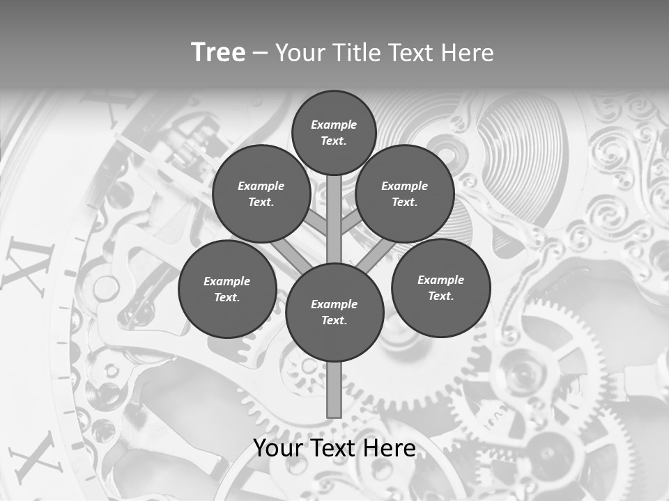 A Close Up Of A Watch Face With The Words Name Of Presentation On It PowerPoint Template