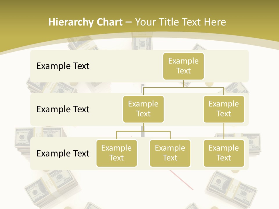A Clock With Money On The Face Of It PowerPoint Template