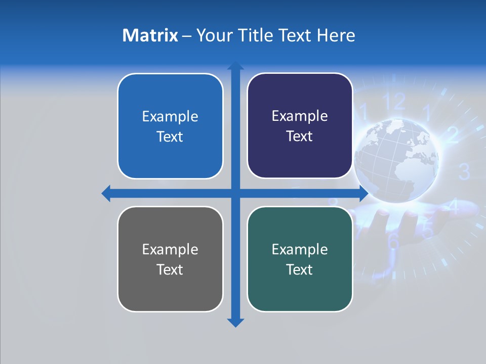 A Person Holding A Globe In Their Hand PowerPoint Template