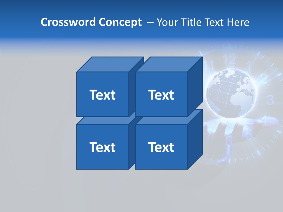 A Person Holding A Globe In Their Hand PowerPoint Template