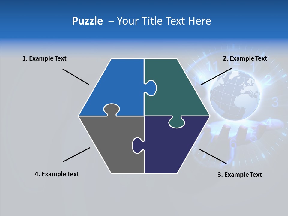 A Person Holding A Globe In Their Hand PowerPoint Template