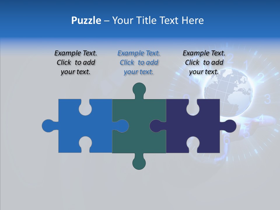 A Person Holding A Globe In Their Hand PowerPoint Template