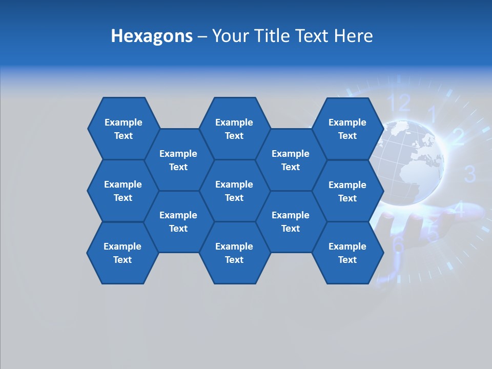 A Person Holding A Globe In Their Hand PowerPoint Template