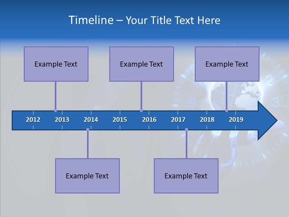 A Person Holding A Globe In Their Hand PowerPoint Template