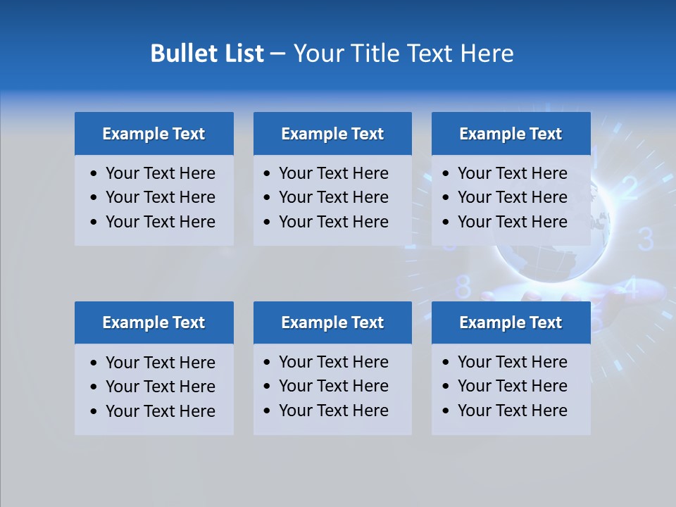 A Person Holding A Globe In Their Hand PowerPoint Template