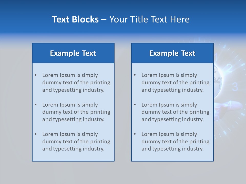 A Person Holding A Globe In Their Hand PowerPoint Template