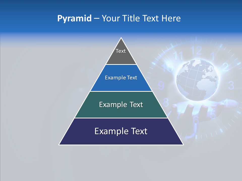A Person Holding A Globe In Their Hand PowerPoint Template