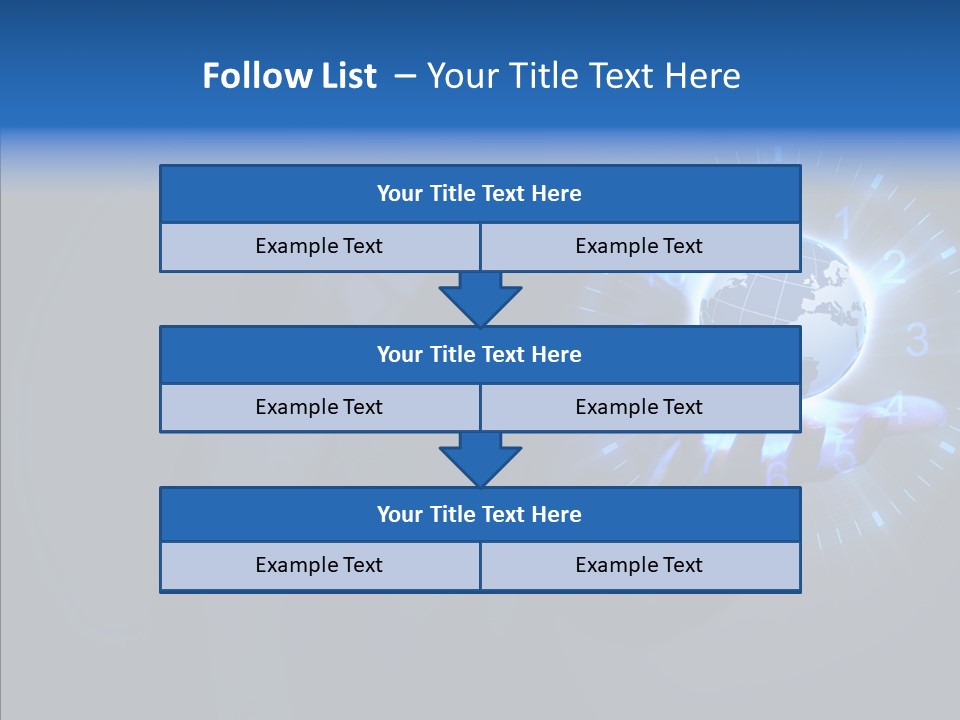 A Person Holding A Globe In Their Hand PowerPoint Template