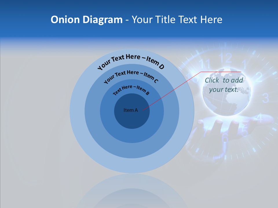 A Person Holding A Globe In Their Hand PowerPoint Template