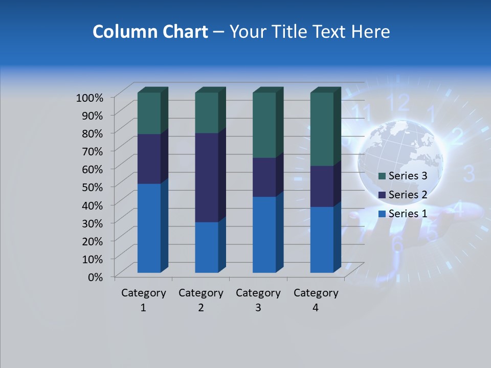 A Person Holding A Globe In Their Hand PowerPoint Template