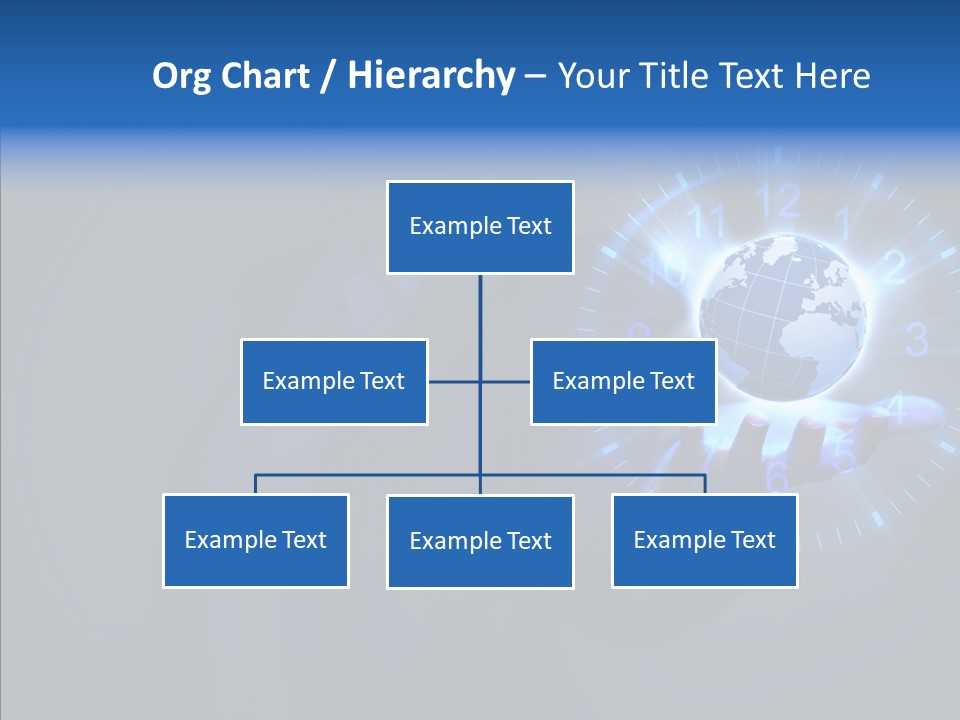 A Person Holding A Globe In Their Hand PowerPoint Template
