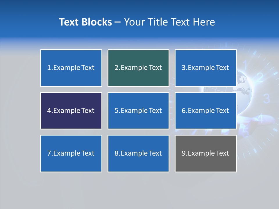 A Person Holding A Globe In Their Hand PowerPoint Template