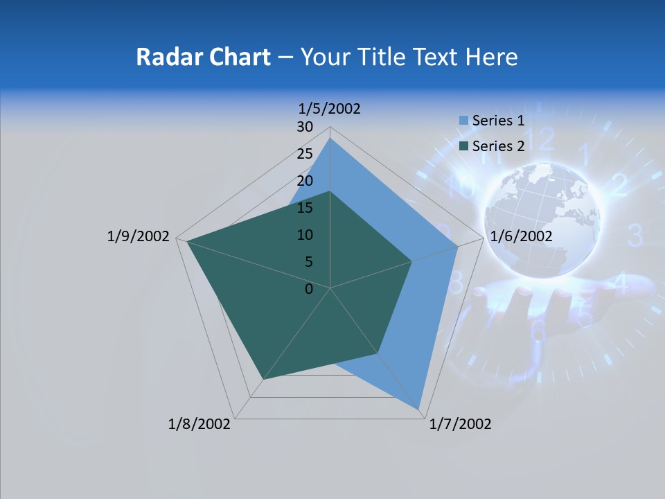 A Person Holding A Globe In Their Hand PowerPoint Template