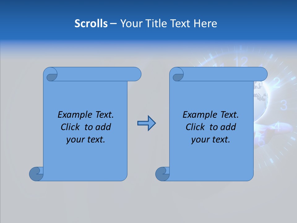A Person Holding A Globe In Their Hand PowerPoint Template