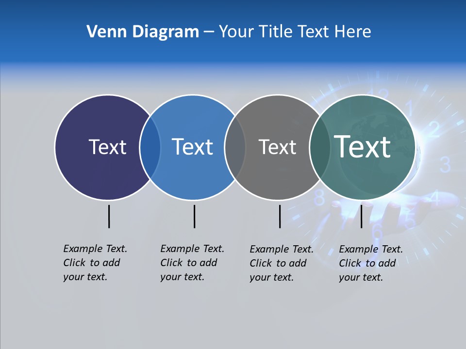A Person Holding A Globe In Their Hand PowerPoint Template