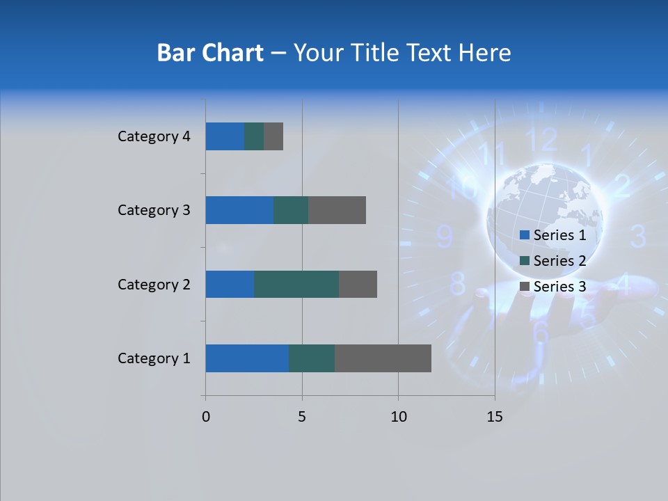 A Person Holding A Globe In Their Hand PowerPoint Template