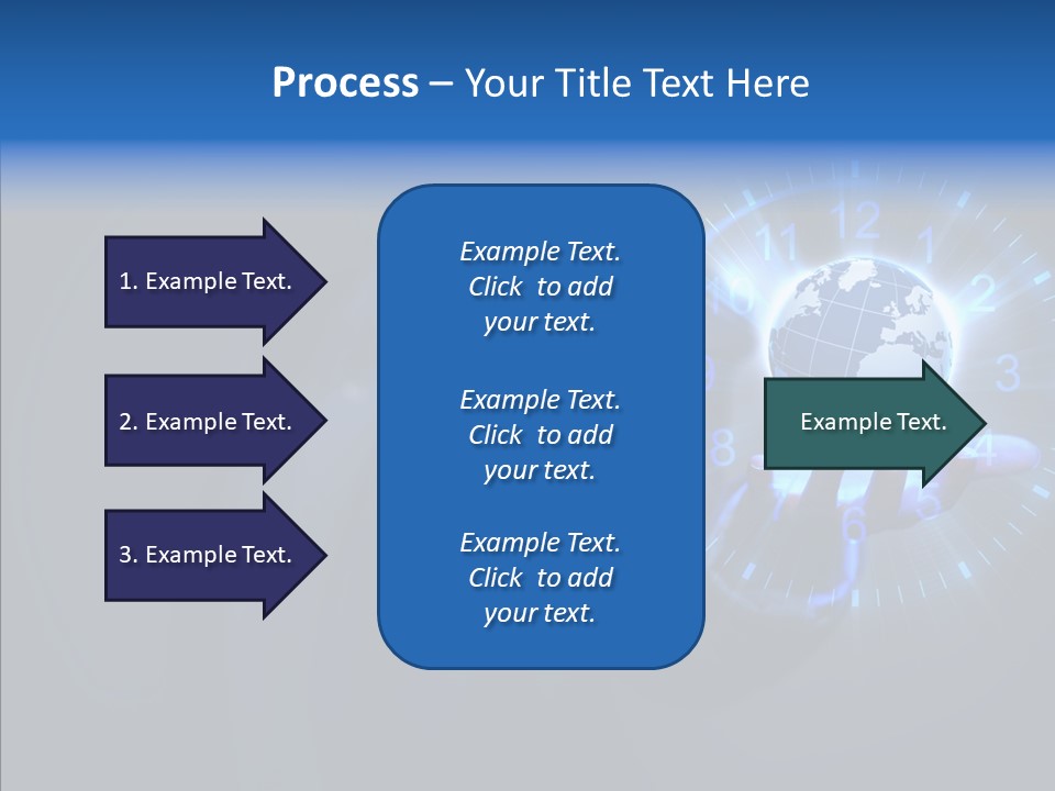 A Person Holding A Globe In Their Hand PowerPoint Template