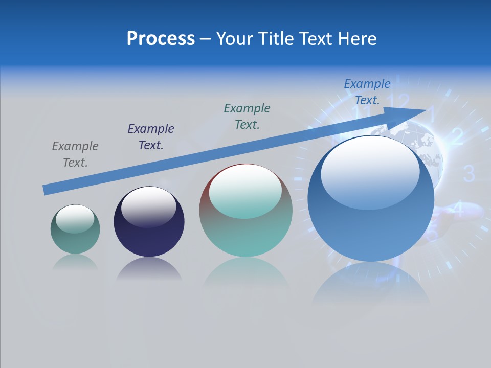 A Person Holding A Globe In Their Hand PowerPoint Template