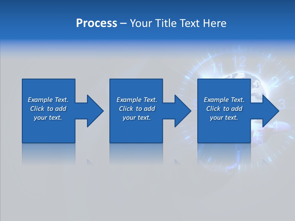 A Person Holding A Globe In Their Hand PowerPoint Template