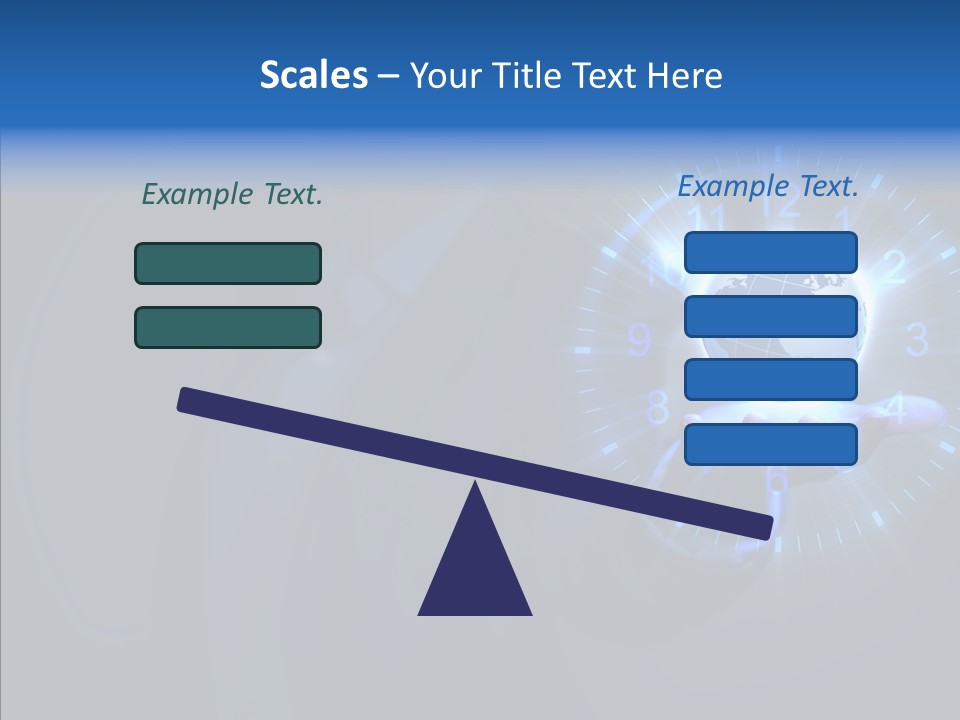 A Person Holding A Globe In Their Hand PowerPoint Template