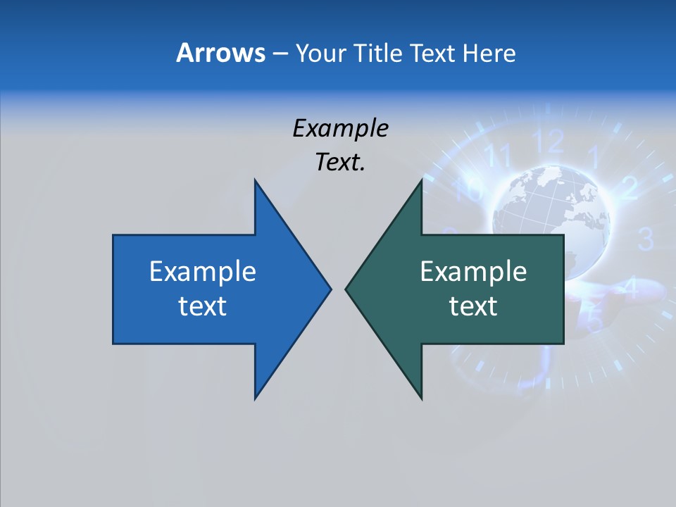 A Person Holding A Globe In Their Hand PowerPoint Template