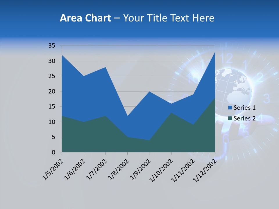 A Person Holding A Globe In Their Hand PowerPoint Template