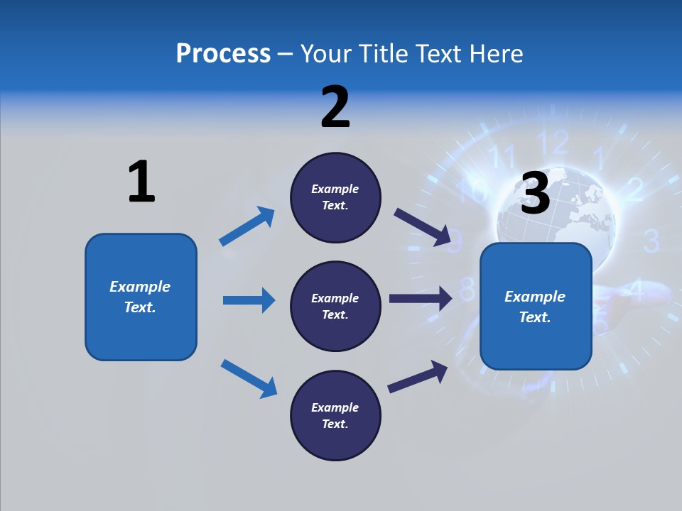 A Person Holding A Globe In Their Hand PowerPoint Template