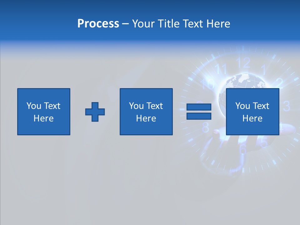 A Person Holding A Globe In Their Hand PowerPoint Template