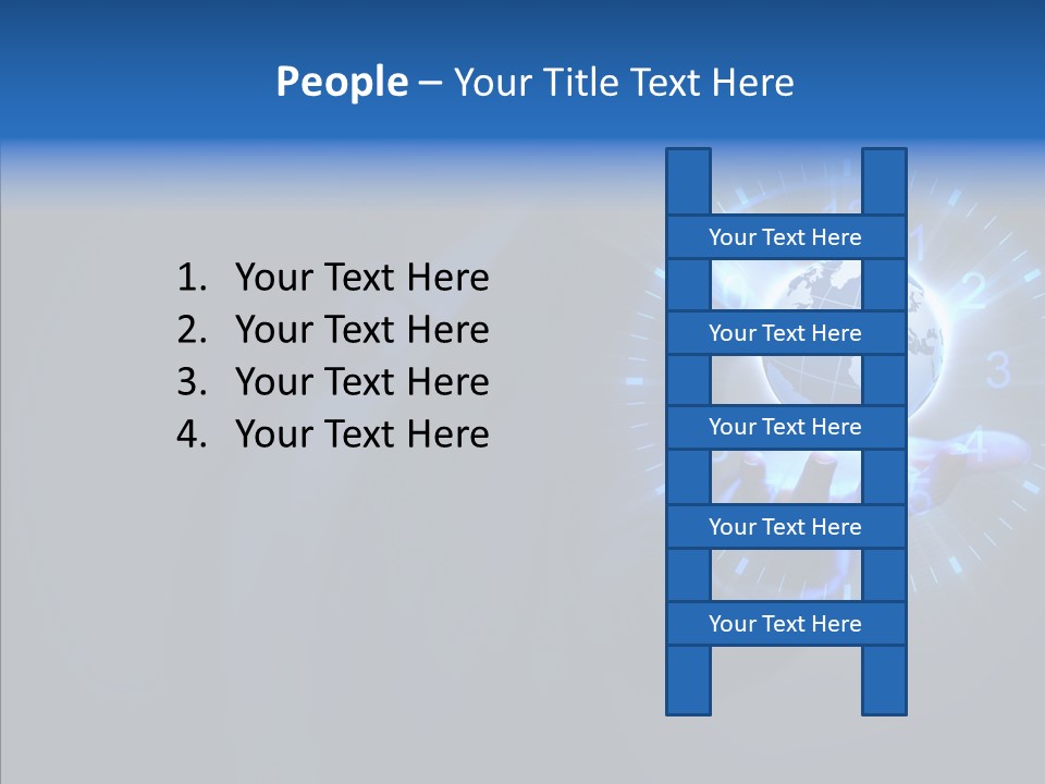 A Person Holding A Globe In Their Hand PowerPoint Template