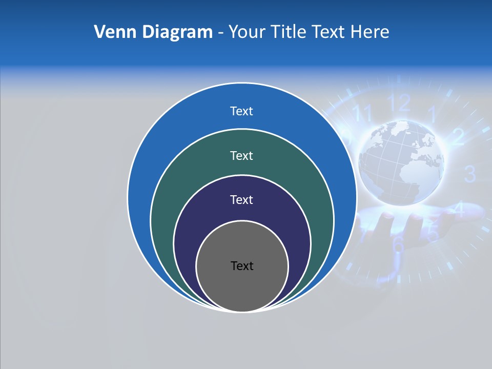 A Person Holding A Globe In Their Hand PowerPoint Template