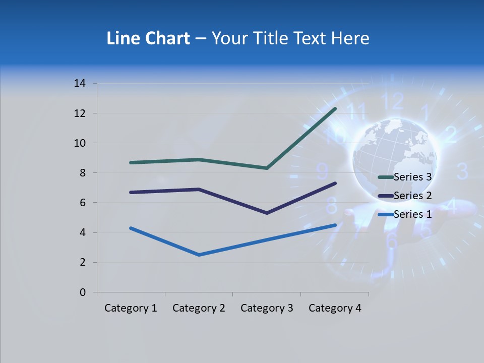 A Person Holding A Globe In Their Hand PowerPoint Template