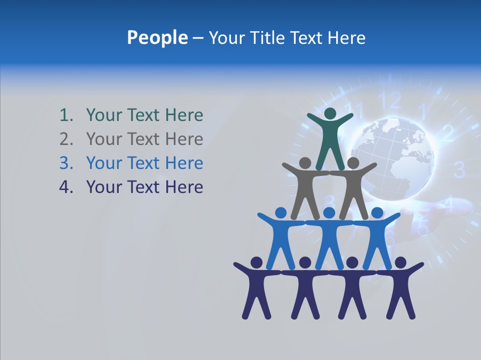 A Person Holding A Globe In Their Hand PowerPoint Template