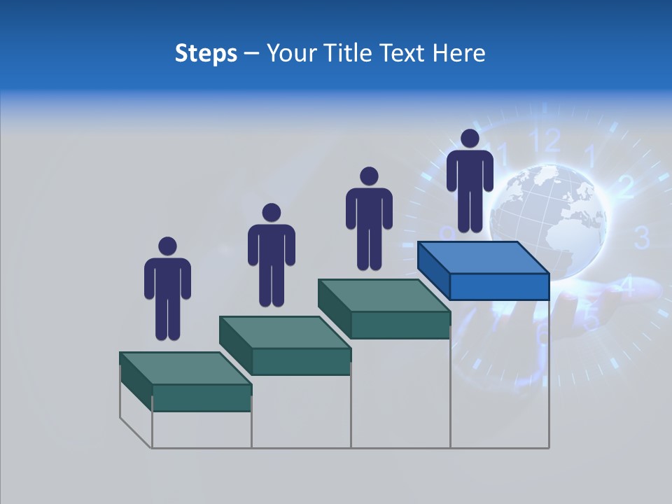 A Person Holding A Globe In Their Hand PowerPoint Template