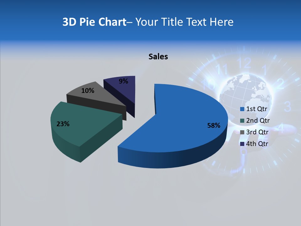 A Person Holding A Globe In Their Hand PowerPoint Template