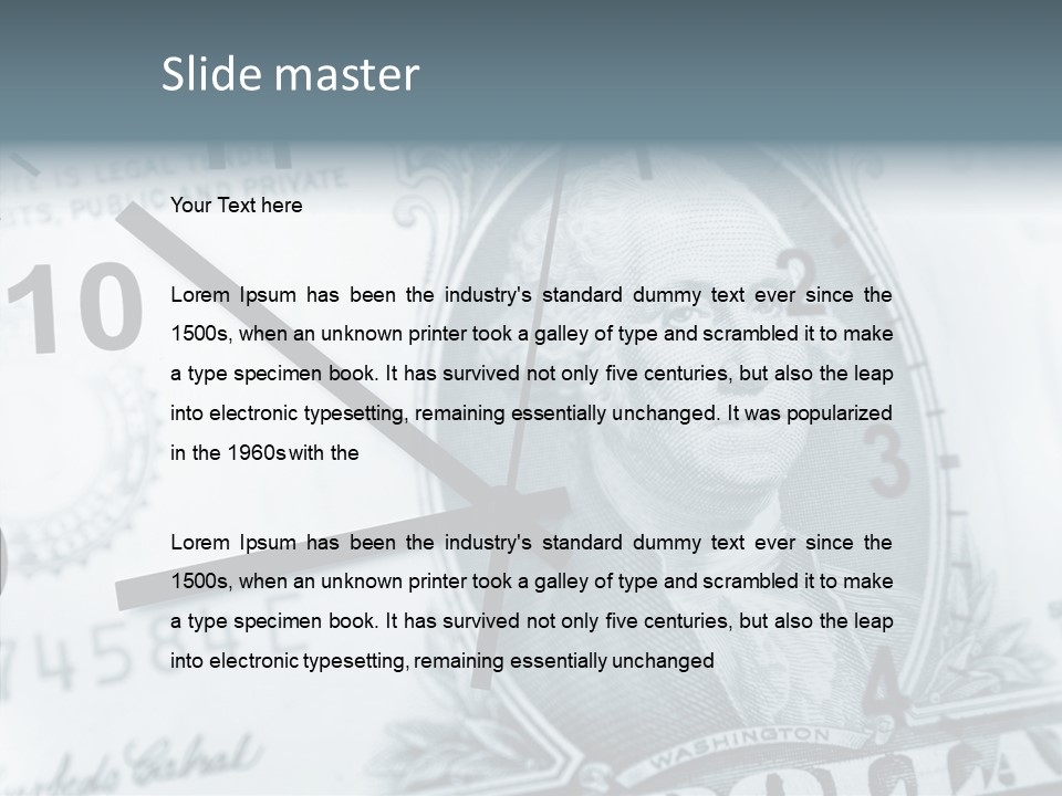 Aircraft Blue Stress PowerPoint Template