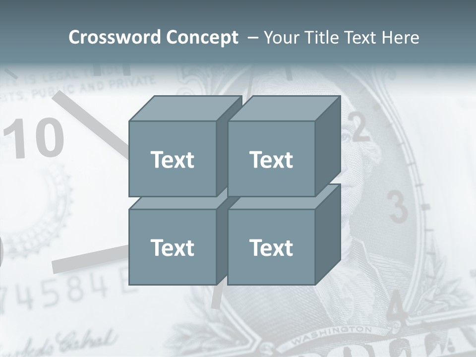 Aircraft Blue Stress PowerPoint Template