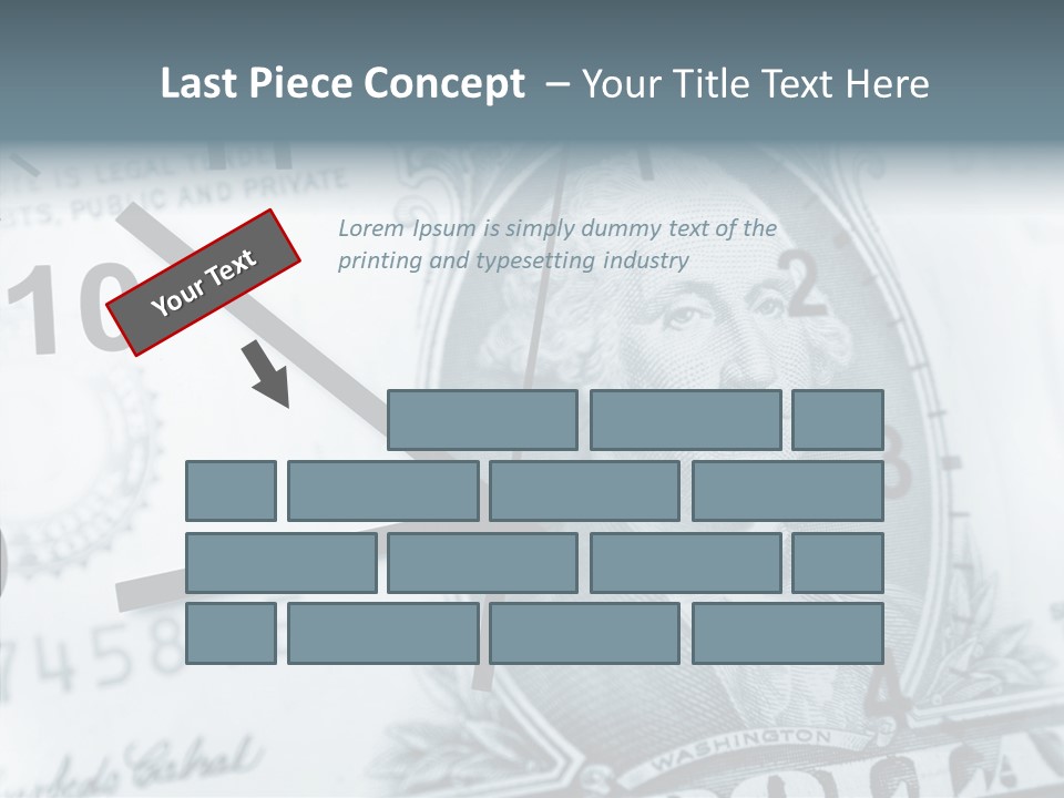 Aircraft Blue Stress PowerPoint Template