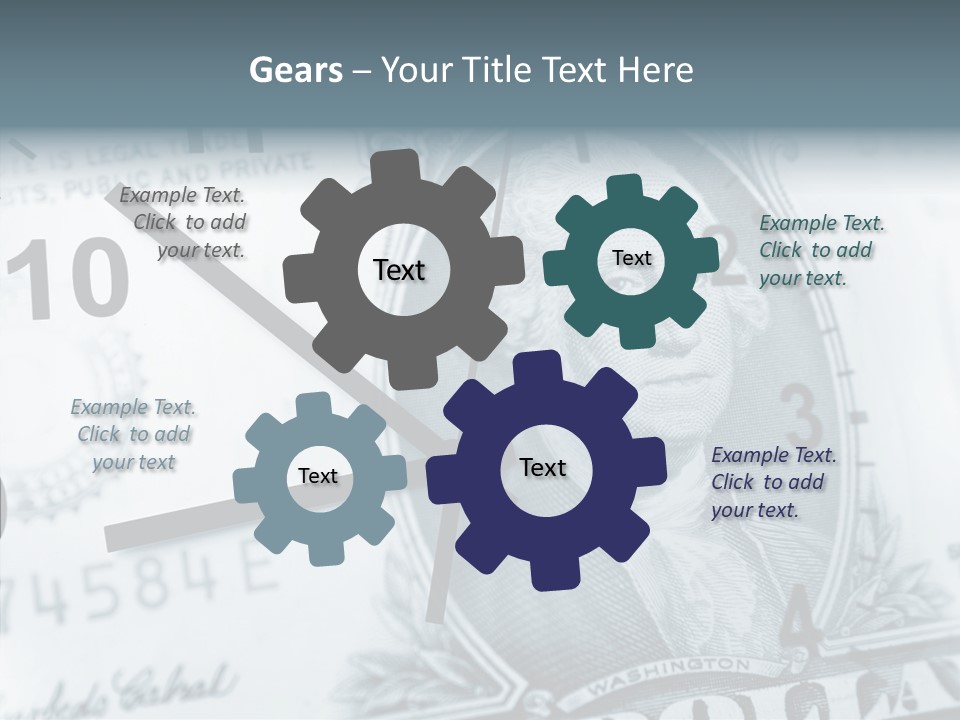Aircraft Blue Stress PowerPoint Template