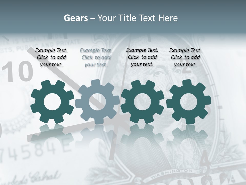 Aircraft Blue Stress PowerPoint Template