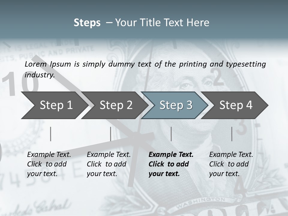 Aircraft Blue Stress PowerPoint Template