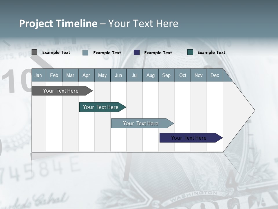 Aircraft Blue Stress PowerPoint Template