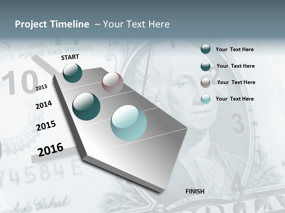 Aircraft Blue Stress PowerPoint Template