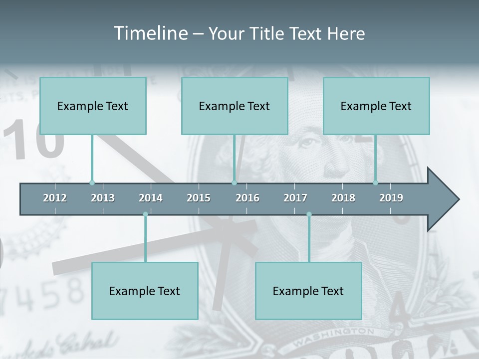 Aircraft Blue Stress PowerPoint Template