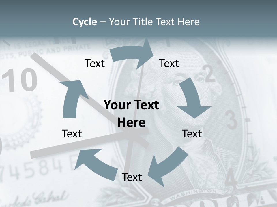 Aircraft Blue Stress PowerPoint Template