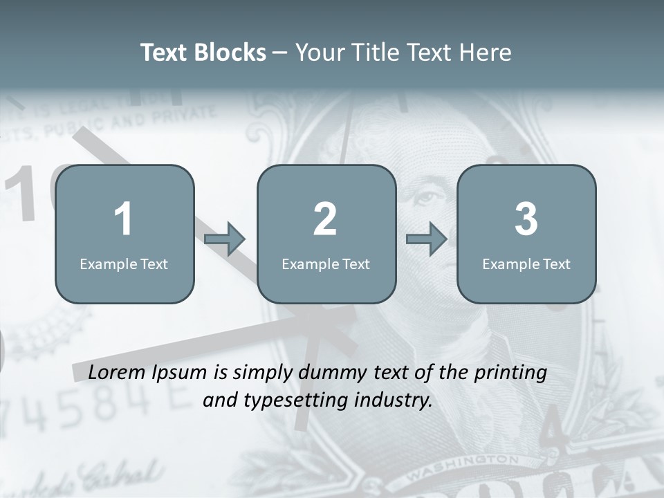 Aircraft Blue Stress PowerPoint Template