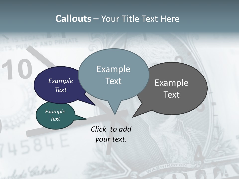 Aircraft Blue Stress PowerPoint Template