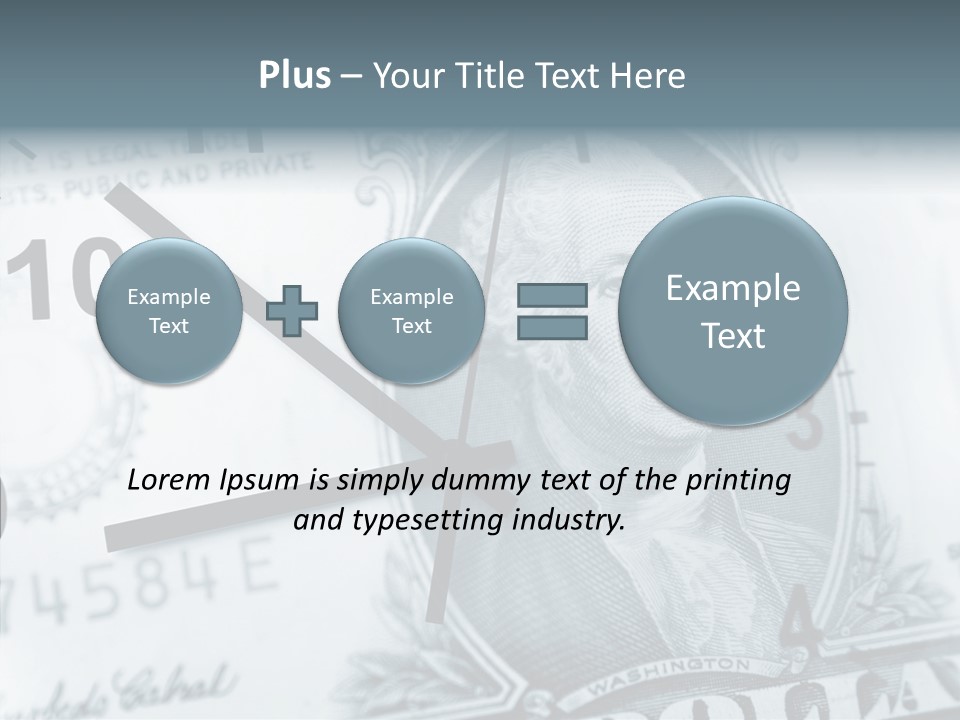 Aircraft Blue Stress PowerPoint Template